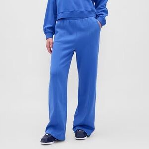 Blue Straight Leg Sweatpants